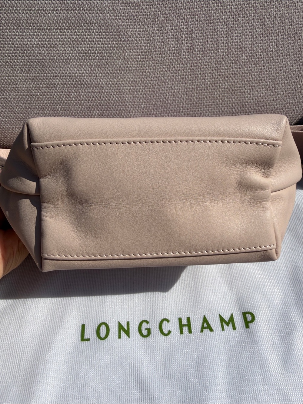 Longchamp Small Light Pink Leather Crossbody Bag Silver Hardware - Picture 7 of 14